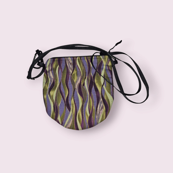 Vintage Nymf Women's Purple & Green Crossbody HandBag Purse (Made in the USA) - Picture 2 of 12